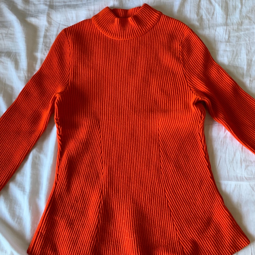 orange turtle neck Hugo boss